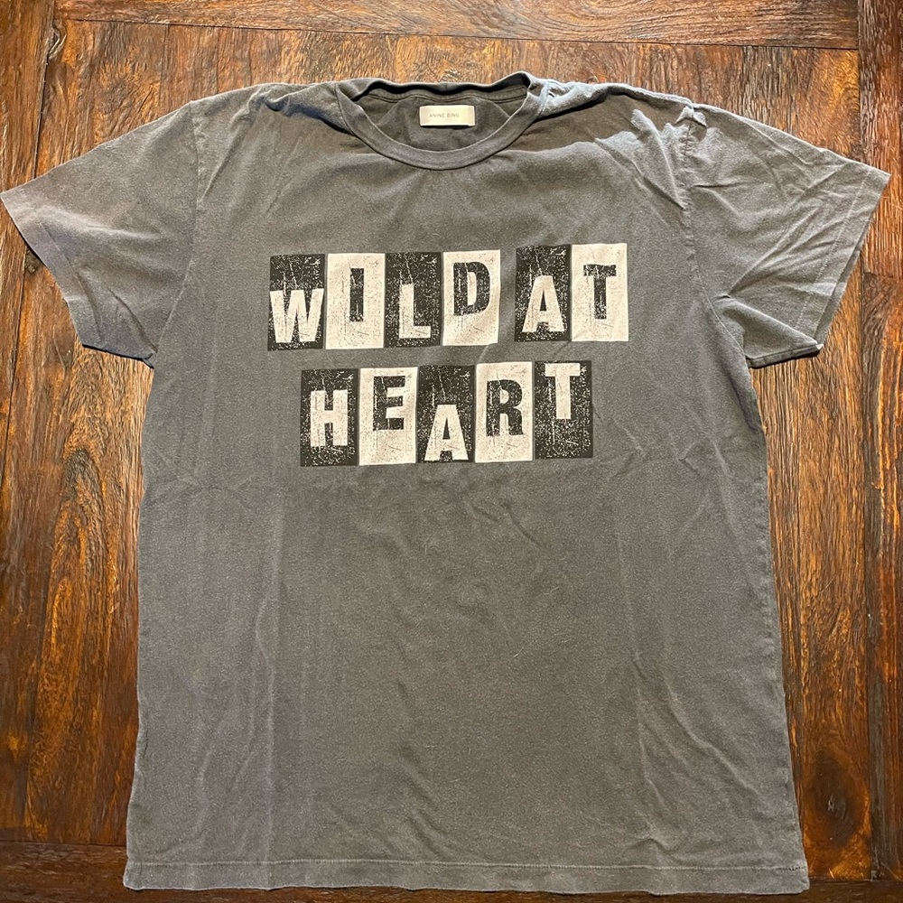 Anine Bing grey tee shirt size Medium